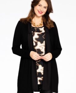 Yoek Vest-blouse COLLIER | Zwart | Maat 38/40