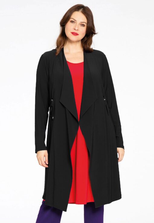 Yoek Vest met koordje | Zwart | Maat 54/56