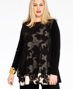 Yoek Tuniek flare COLLIER | Zwart | Maat 58/60