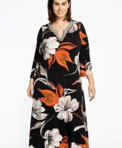 Yoek Jurk CAMELLIA | Zwart | Maat 42/44