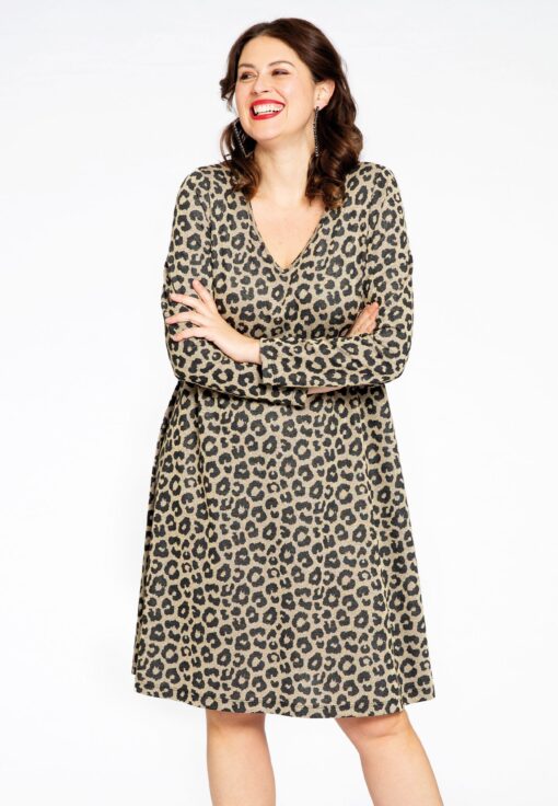 Yoek Jurk LUREX | Zwart | Maat 38/40
