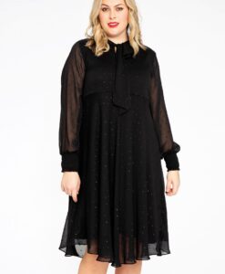 Yoek Jurk PONPON | Zwart | Maat 50/52