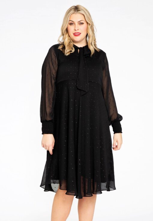Yoek Jurk PONPON | Zwart | Maat 50/52