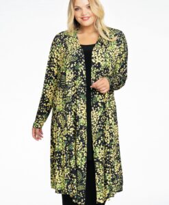 Yoek Geplooid vest MIMOSA | Zwart | Maat 58/60