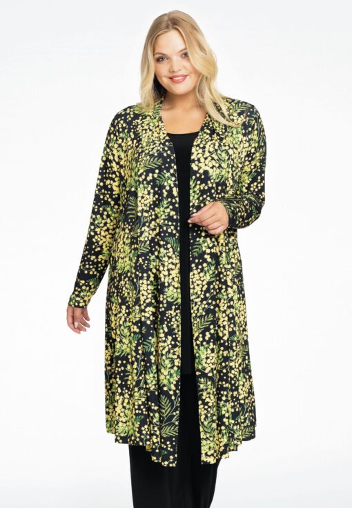 Yoek Geplooid vest MIMOSA | Zwart | Maat 58/60
