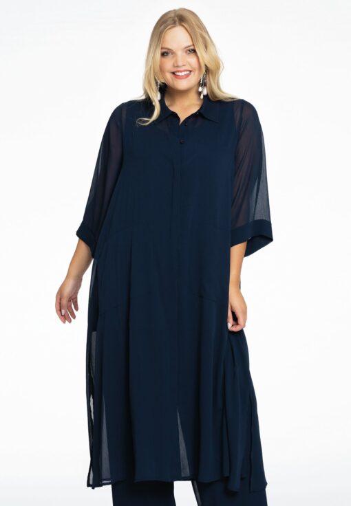 Yoek Blouse-jasje | Blauw | Maat 38/40