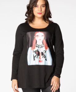 Yoek Tuniek Big eyes flare | Zwart | Maat 50/52