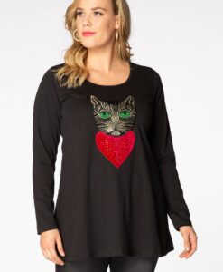 Yoek Tuniek Cat flare | Zwart | Maat 54/56