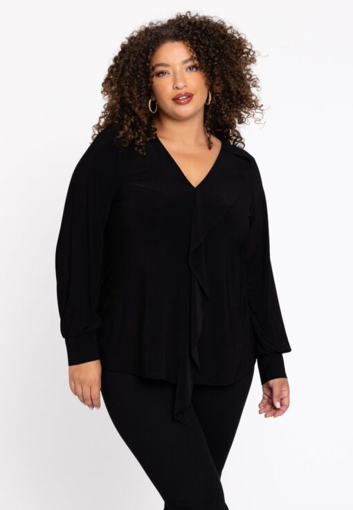 Yoek Tuniek kort flare | Zwart | Maat 38/40