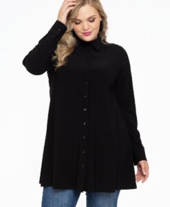 Yoek Blouse | Zwart | Maat 38/40