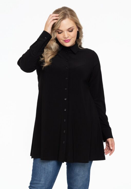 Yoek Blouse | Zwart | Maat 38/40