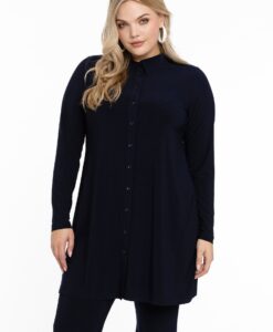 Yoek Blouse | Blauw | Maat 46/48