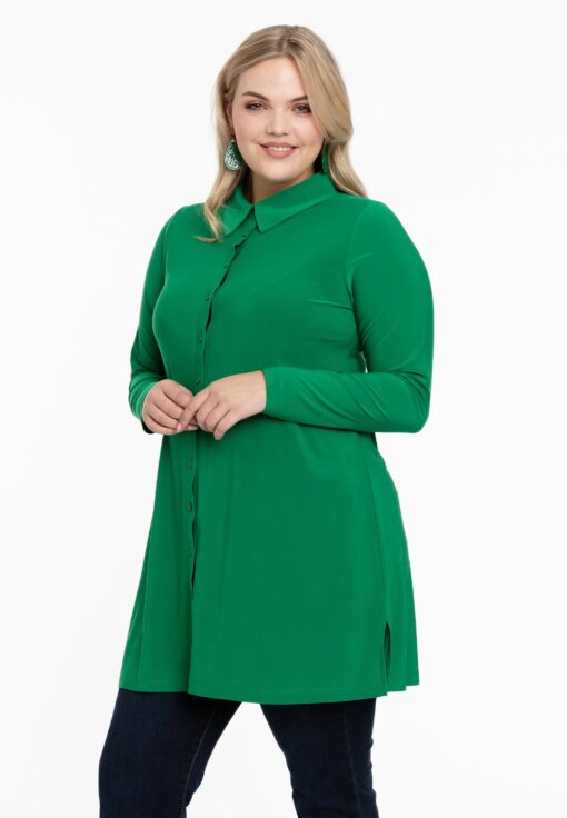 Yoek Blouse | Groen | Maat 38/40