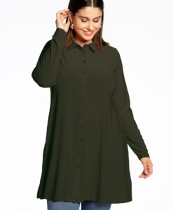 Yoek Blouse | Dark Green | Maat 46/48