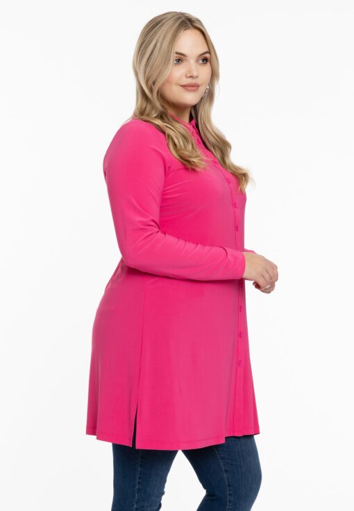 Yoek Blouse | Roze | Maat 58/60
