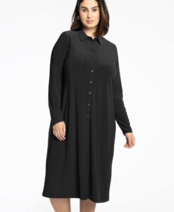 Yoek Blouse midi | Zwart | Maat 38/40