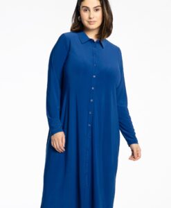 Yoek Blouse midi | Indigo | Maat 46/48