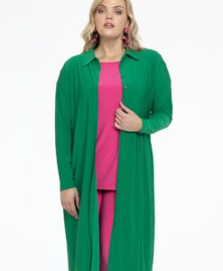 Yoek Blouse midi | Groen | Maat 38/40