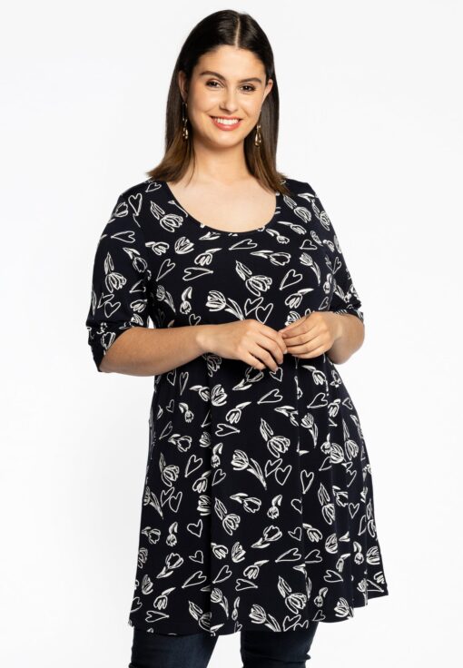 Yoek Tuniek wide bottom TULIP | Blauw | Maat 58/60