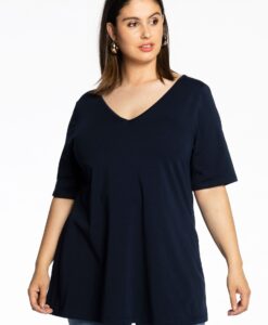 Yoek Tuniek V flare | Blauw | Maat 38/40