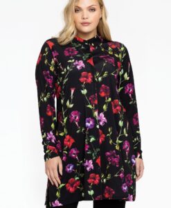 Yoek Blouse LOU | Zwart | Maat 38/40