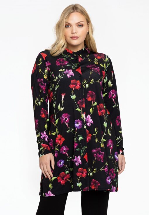 Yoek Blouse LOU | Zwart | Maat 38/40