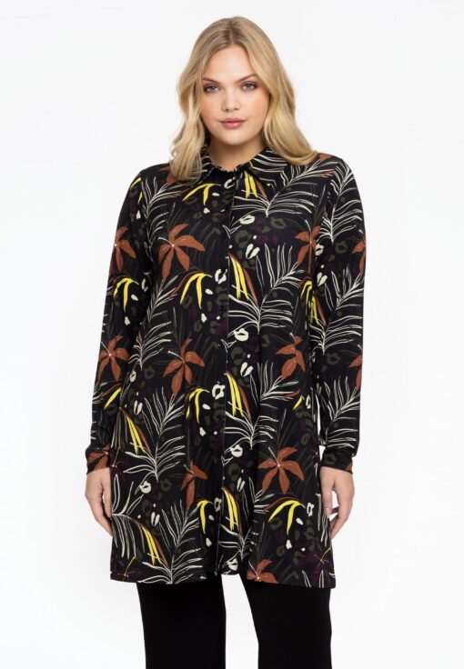 Yoek Blouse | Zwart | Maat 46/48