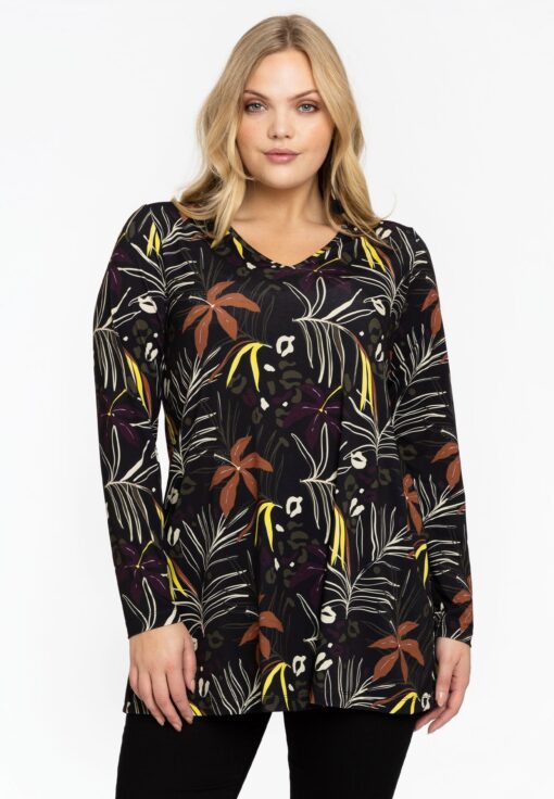 Yoek Tuniek flare | Zwart | Maat 46/48