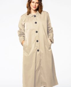 Yoek Raincoat long | Bruin | Maat 46