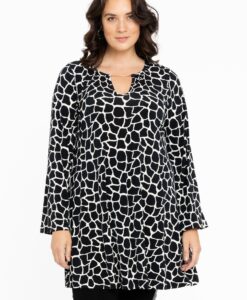 Yoek Tuniek wide bottom | Zwart | Maat 38/40