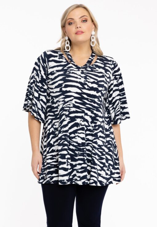 Yoek Tuniek met bandjes ARIA | Blauw | Maat 38/40