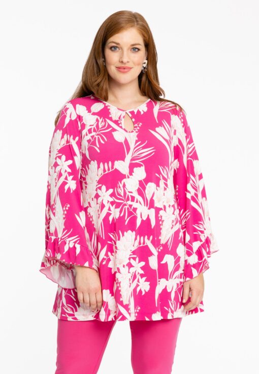 Yoek Tuniek wide bottom FREESIA | Roze | Maat 58/60