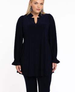 Yoek Tuniek wide bottom smock | Blauw | Maat 58/60