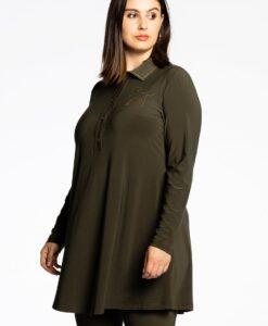 Yoek Tuniek wide bottom Flip | Groen | Maat 38/40