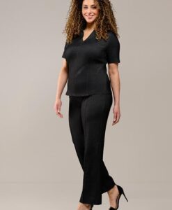 Lena Top Zwart Maxi