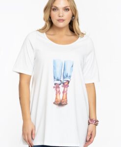 Yoek Tuniek flare SUMMER VIBE | Wit | Maat 42/44