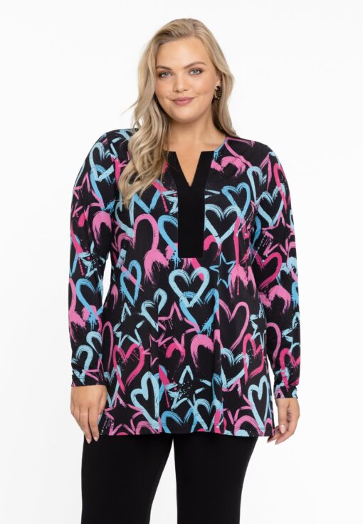 Yoek Tuniek flare | Zwart | Maat 38/40