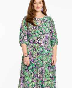 Yoek Jurk TIFFANY | Groen | Maat 38/40
