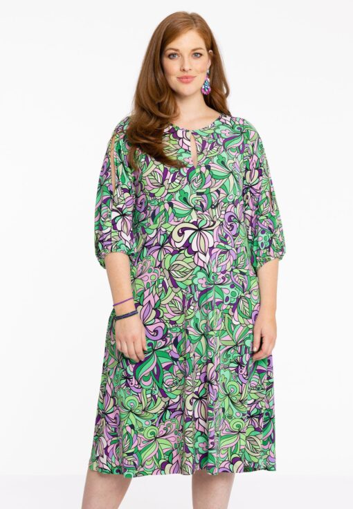 Yoek Jurk TIFFANY | Groen | Maat 38/40