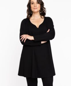 Yoek Tuniek wide bottom VERO | Zwart | Maat 50/52