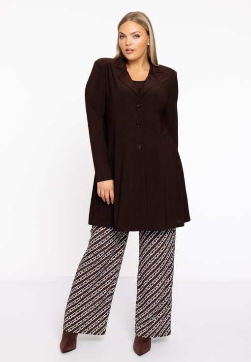 Yoek Wijde broek | Bruin | Maat 42/44