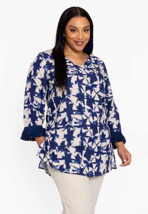 Yoek Tuniek Flare TESSA | Blauw | Maat 50/52