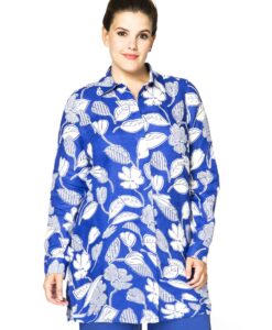 Yoek Blouse TULIP | Blauw | Maat 38/40