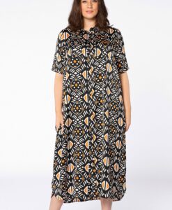 Yoek Lange blouse AFRICA | Wit | Maat 42/44