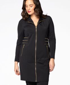 Yoek Blazer met ritsen COCO | Zwart | Maat 58/60