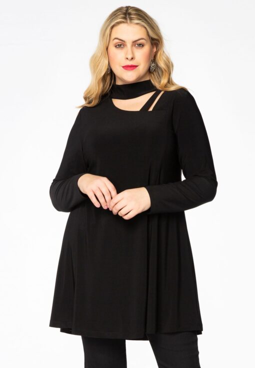 Yoek Tuniek wide bottom turtle | Zwart | Maat 50/52