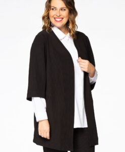 Yoek Blazer-cardigan OTTOMAN | Zwart | Maat 42/44