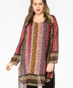 Yoek Blouse BOHO | Multi | Maat 50/52