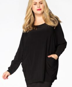 Yoek Shirt met zakken | Zwart | Maat 58/60
