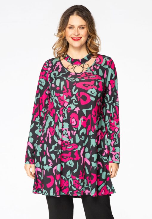 Yoek Tuniek wide bottom EVRY | Zwart | Maat 46/48